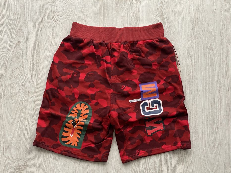 Pantaloni Scurti Bape Shark L Rosu