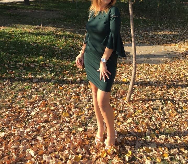 Rochie verde mărimea M