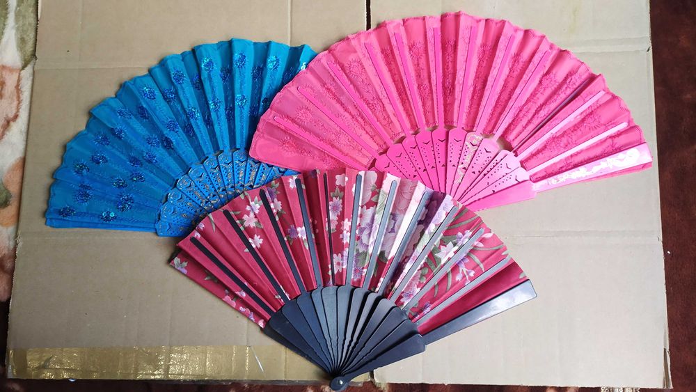 Веера против жары, женские, красивые, круглые веера
