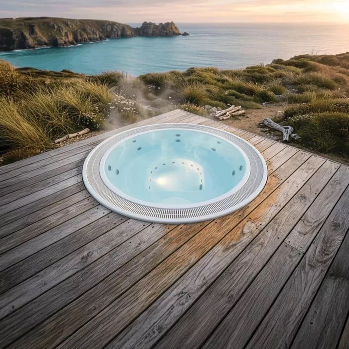 Jacuzzi profesional Overflow AquaSolus Club 25 – 7 persoane – Transport Gratuit