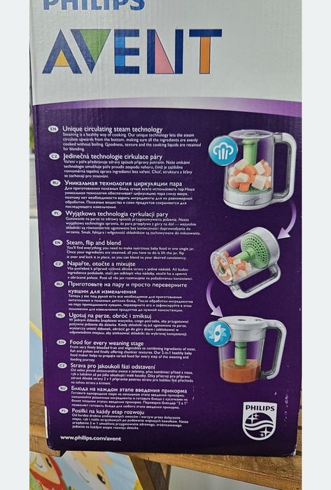 Уред за готвене на пара Philips Avent 2в1