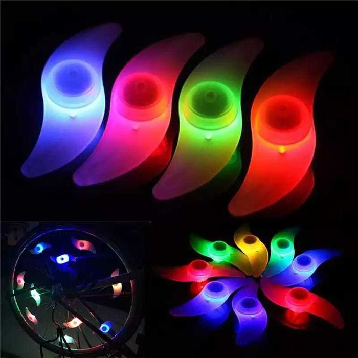 Set 2 lumini roata spite bicicleta spoke