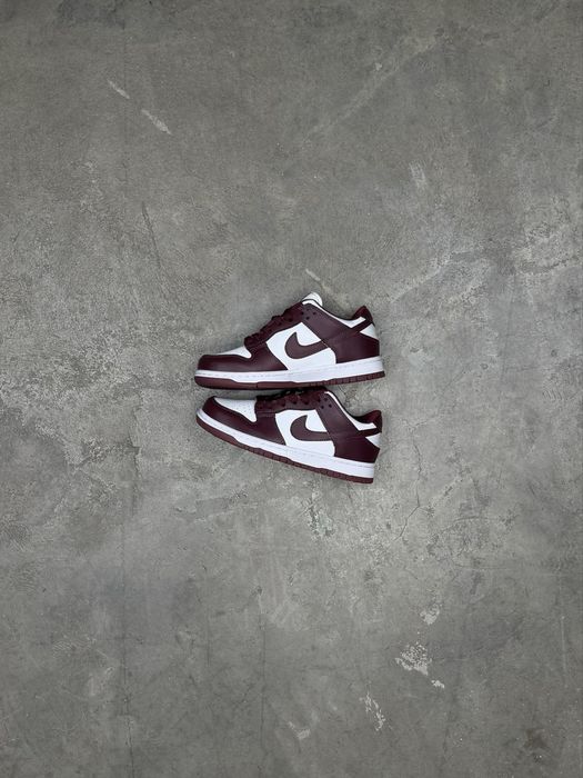 Кроссовки Nike sb dunk low  wine red/white