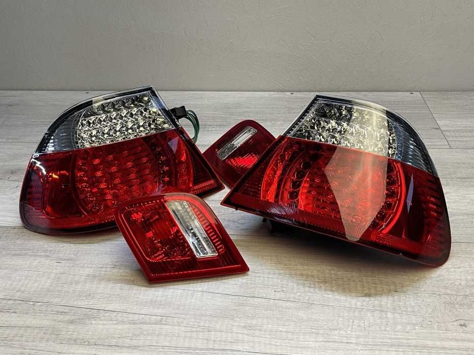 Stopuri triple BMW E46 coupe NFL LED rosu clar NOU