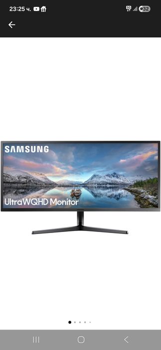 Монитор Samsung 34", VA, Ultra Wide QHD