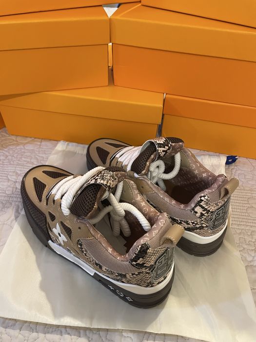 Louis Vuitton skate snake skin