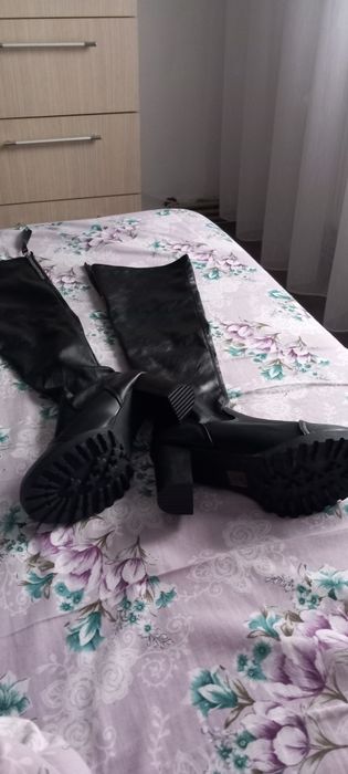 Cizme dama din piele ecologica