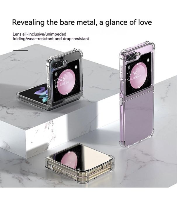 Samsung Z FLIP 3 4 5 6 Husa Safe Case Margine Silicon Spate Plastic