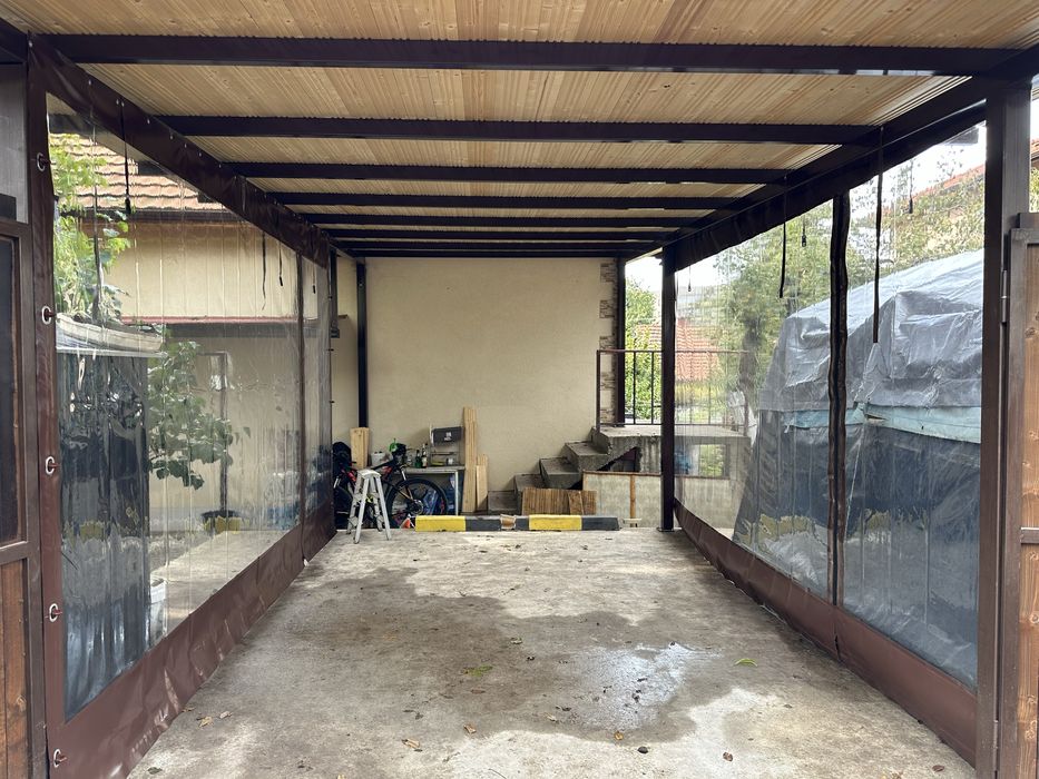 Ветроупорни завеси и прегради кристал PVC инил барбекю найлони