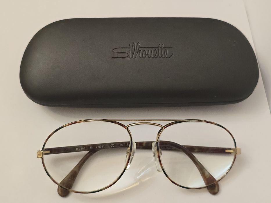 Rame, ochelari de vedere, Silhouette, placați aur cu toc