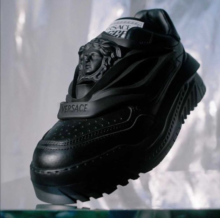 [MĂRIMI PE STOC: 40 / 41] Adidasi/sneakers barbati Versace Odissea Full Black