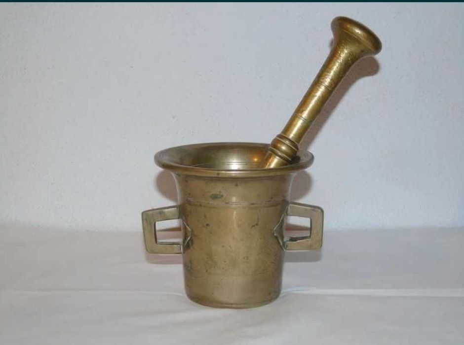 Mojar și pistil alamă Vintage