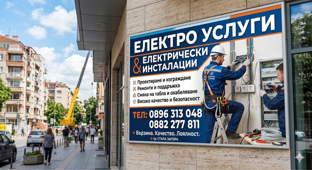 Електро услуги u електрически инсталации Стара Загора