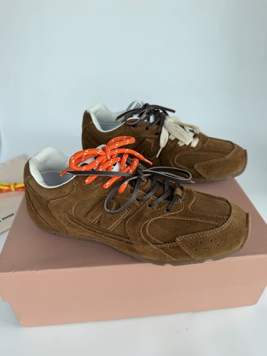 Adidasi miu miu new balance piele intoarsa