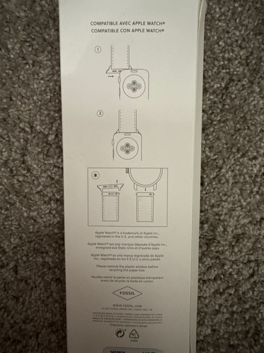 Bratara metalica Fossil  compatibila cu Apple watch