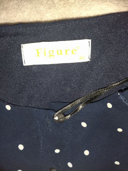 Платье синие в горошек