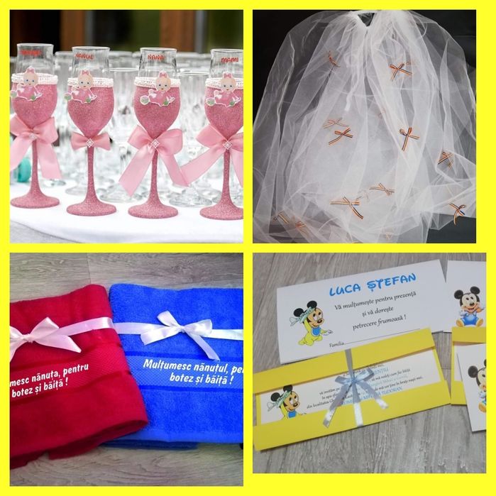 Accesorii pentru botez, mot, evenimente
