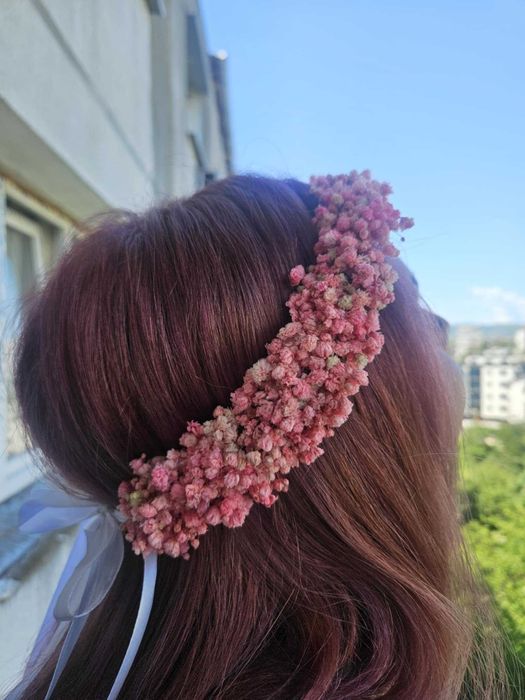 Coronita din flori uscate