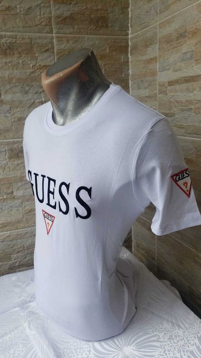 Tricou Guess si Tommy Hilfiger Alb