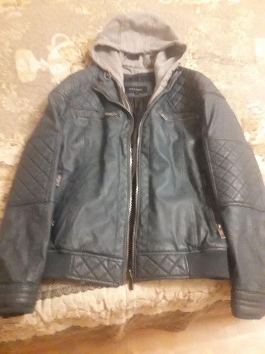 Кожанная мужская куртка