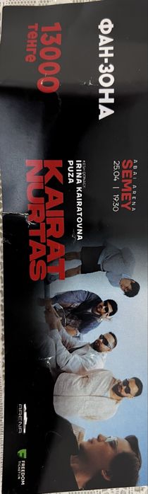 Продам 1 билет в фан-зону на концерт ИК