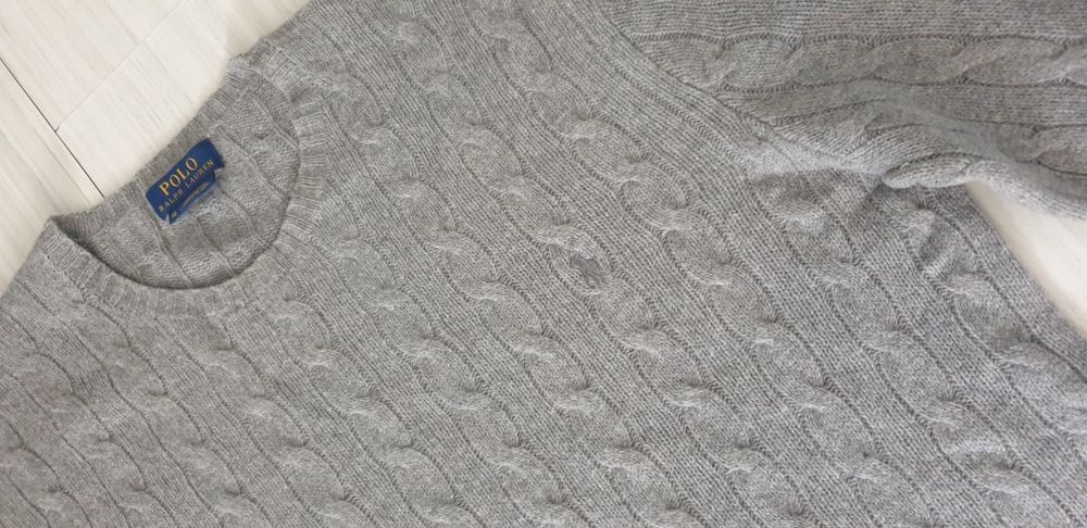 POLO Ralph Lauren Cable Merino/ Cashmere  XL  ОРИГИНАЛ! Mъжки Пуловер