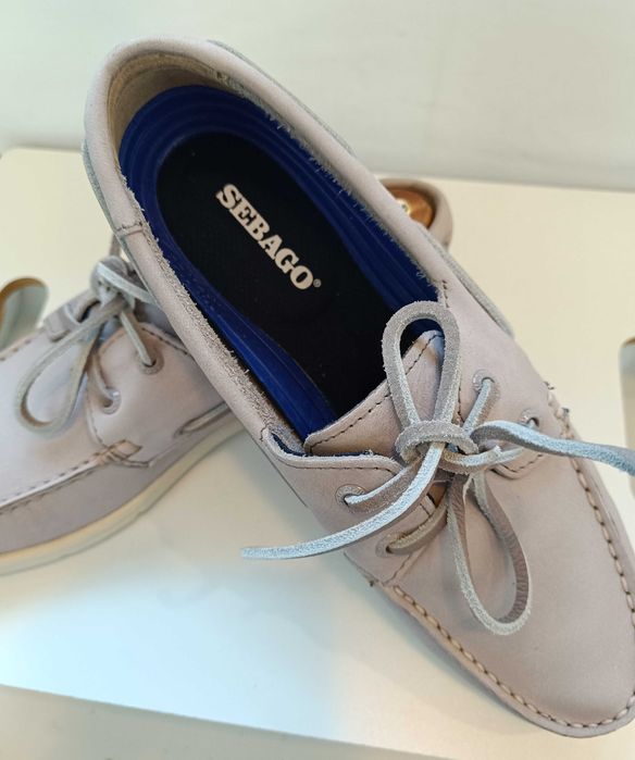 Pantofi mocasni boat 39.5 40 ppremium SEBAGO NOI piele naturala moale