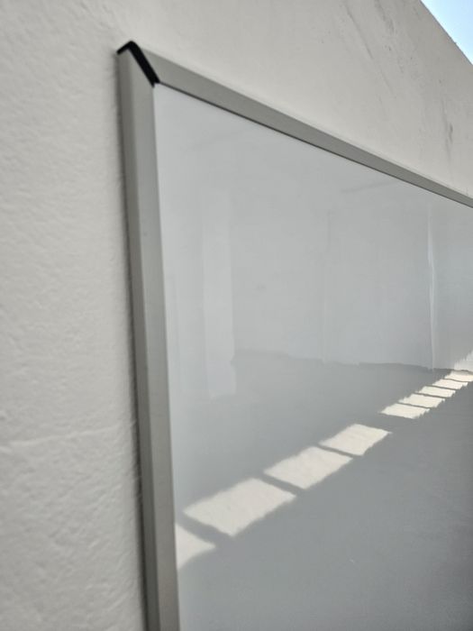 Магнитна бяла дъска лакирана метална повърхност размер 120 см х 240 см