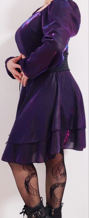 Rochie unică cu culoare grandient - full outfit