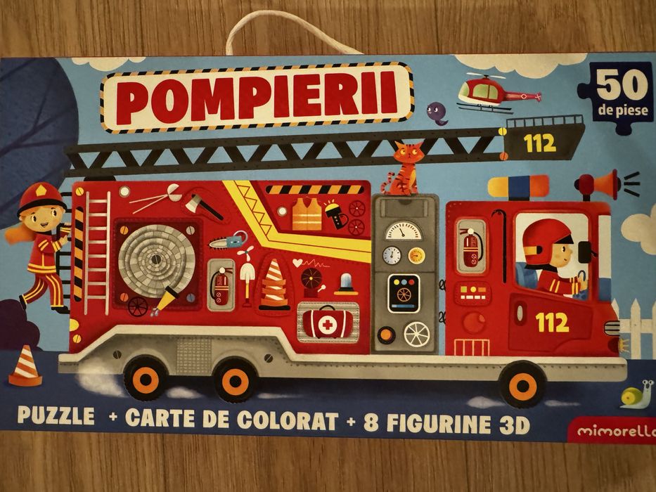Joc educativ - Puzzle Mimorello - Pompierii