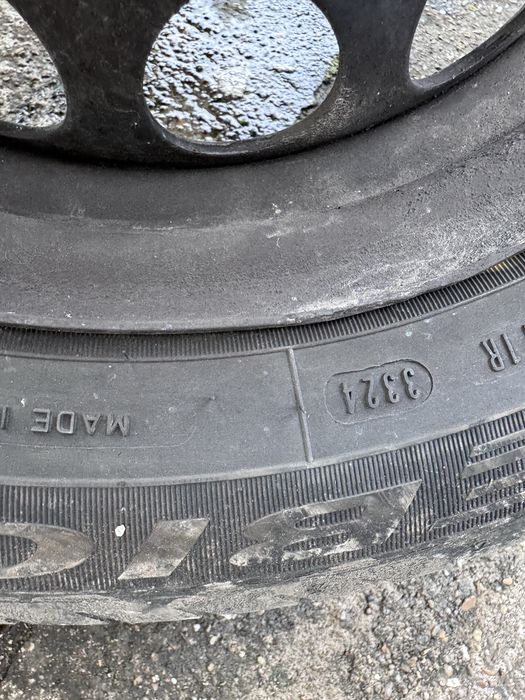 Set jante roti complete originale Toyota Aygo cu anvelope Debica 165 65 R14