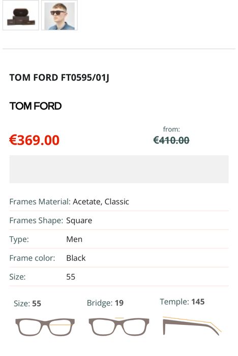 Мъжки очила Tom Ford