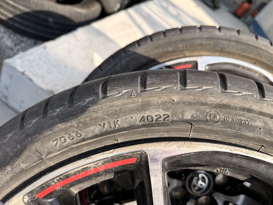 18 цола джанти от TOYOTA YARIS GRс Нови летни гуми 215/40/18 Дот 4022