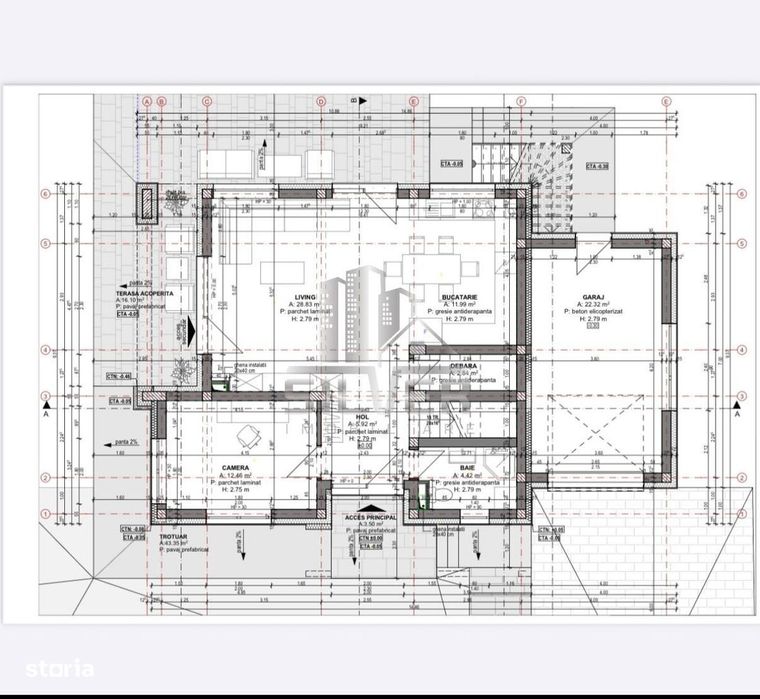 Casa individuala/teren 600mp/panouri fotovoltaice/pompe de caldura.