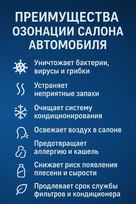 Озонация салона