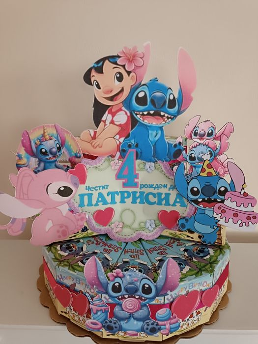 Промоция!Картонена торта Фрозен.Цена за едно парче 1лв.Украса за вс