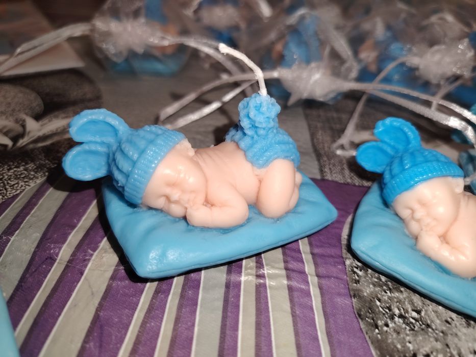 Marturii botez,nunta din ceară naturală de soia și ulei parfumat