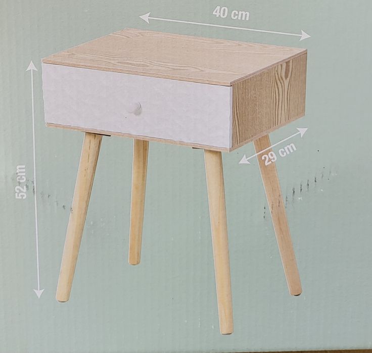 Нощно шкафче шкаф с чекмедже Помощна маса