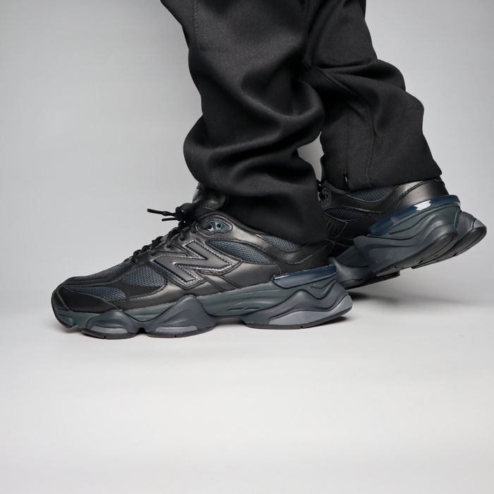 49 - New Balance 9060 Triple Black Leather