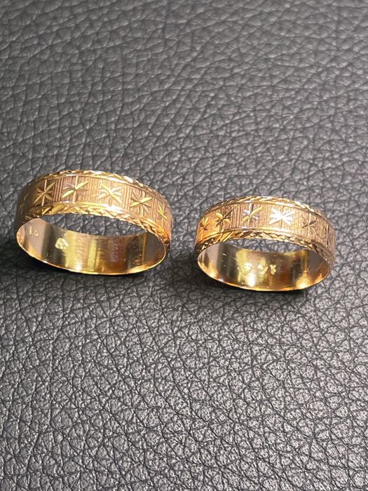 Златни халки негравирани zlaten prasten gold 585 14 карата пръстен