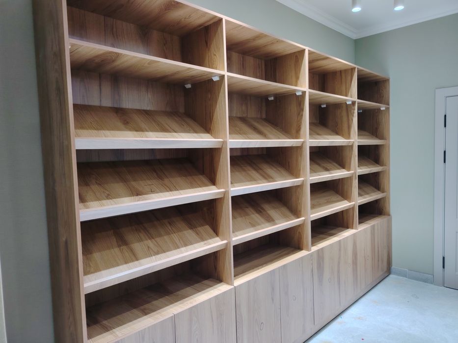 Magazin apteka Xozmak uchun Polka vitrina stelaj mebel zakaz l