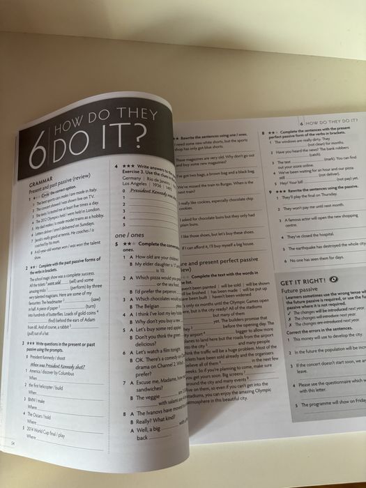 учебна тетрадка по английски език нивo B1 първа част