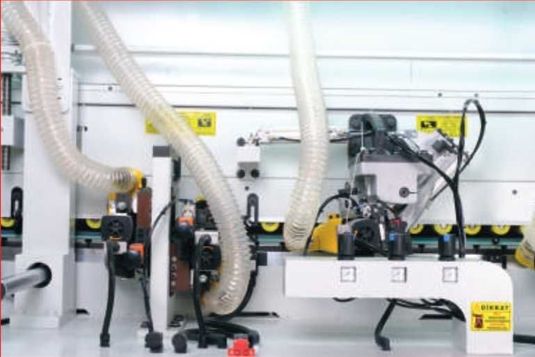 Masina Cantuit ABS cu Prefrezare dubla,Rotunjire, Canelare, Aer cald