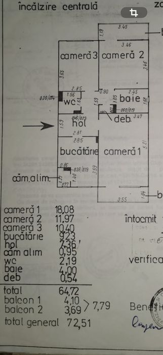 Apartament 65 mp in Zorilor cu 2 balcoane