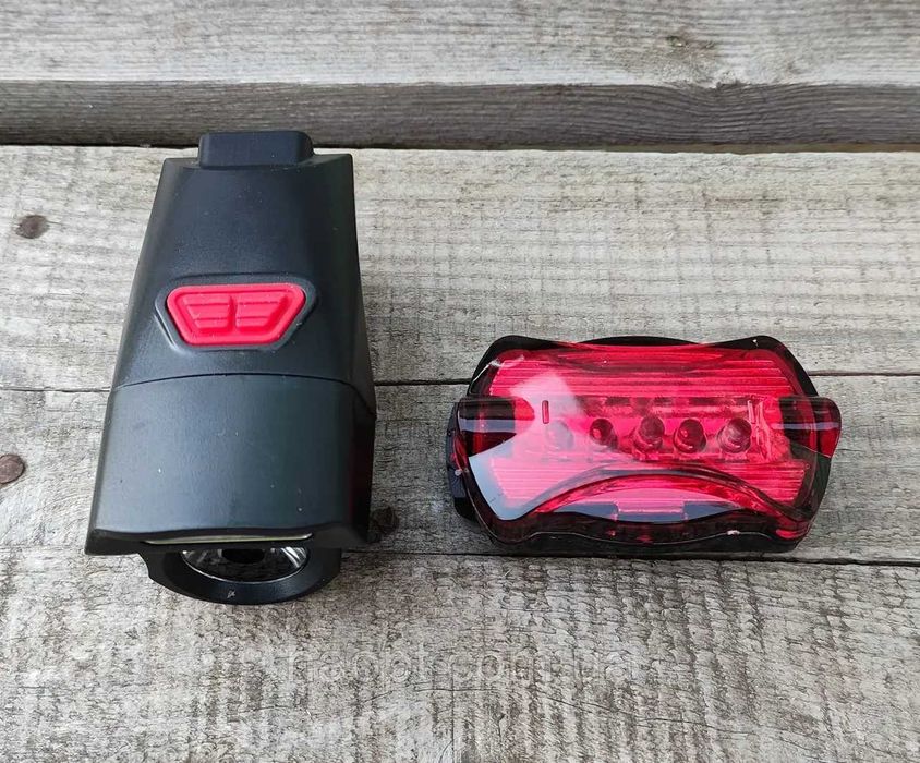 Комплект светлини за Велосипед/Тротинетка KK-B26, 5W LED COB фар, стоп