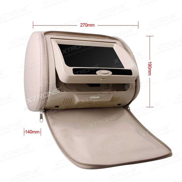 Подглавници за кола DVD 2 БРОЯ 7 инча с дигитален HD LED Монитор с цип