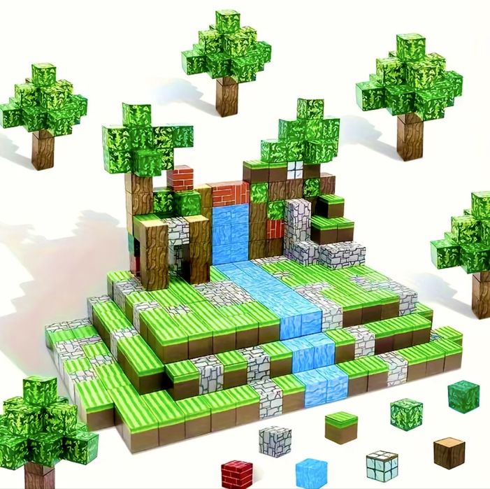 Магнитни кубчета Майнкрафт 300бр/200 бр./100 бр./50 и 30 броя