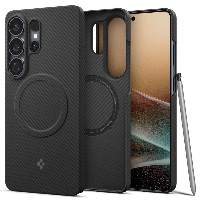 Unicat! Husa premium ultra slim Spigen Air Skin Aramid MagFit pt Samsung Galaxy S26 Ultra Case [Qi2]