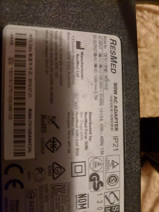 Alimentator resmed cu 3 pini, 90w ,24 volti cu 3.75 A