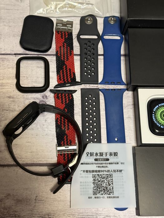 Apple Watch Series 7 Nike 45mm Midnight Full Box + Multe Accesorii